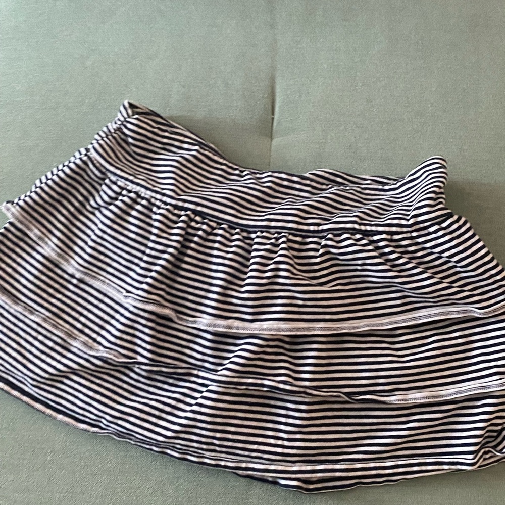 Striped skirt with shorts